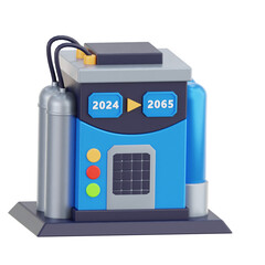Time Machine 3D Icon