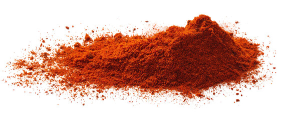 Pile of vibrant orange-red chili powder