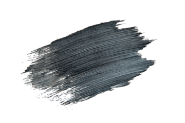 Dark gray, textured smear.  Brushstrokes create a  rough, uneven surface