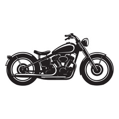 Obraz premium Classic Vintage Motorcycle Vector Illustration