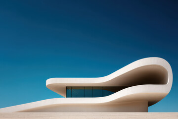 captivating modern architectural facades feature bold avantgarde shapes and lines against ultrabright clean
