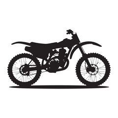 Obraz premium Classic Vintage Motorcycle Vector Illustration