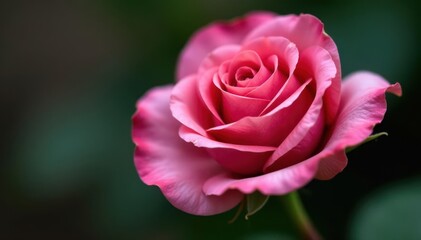 Single dried pink rose, side profile, isolated Suggests aging, loss , still life, nature