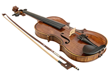 Classical Violin Bow isolated on transparent background