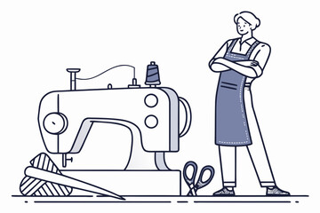 vintage sewing machine