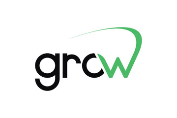grow logo vector design