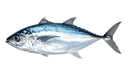 Fototapeta premium Side view of a whole fresh tuna