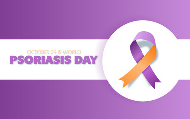 Fototapeta premium Vector graphic of World Psoriasis Day ideal for World Psoriasis Day celebration.