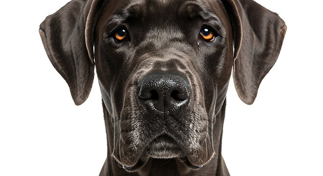 Black great dane portrait