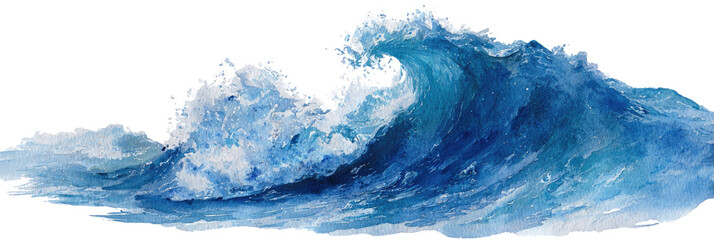 Azure wave cresting
