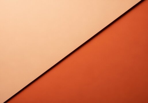 Textured peach and terracotta paper diagonal composition