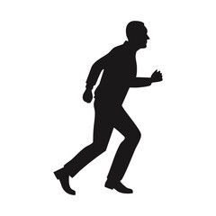 Man Running Fast