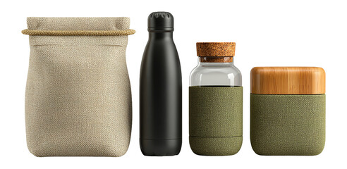 Eco-Friendly Containers for Beverages and Snacks with Modern Design