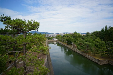 Fototapeta premium 京都、二条城の風景