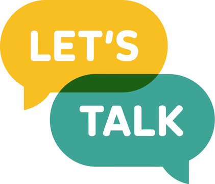 Let's talk communication speech bubbles conversation concept