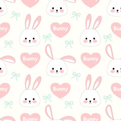 easter bunny seamless pattern