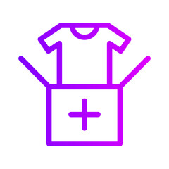 clothes gradient icon
