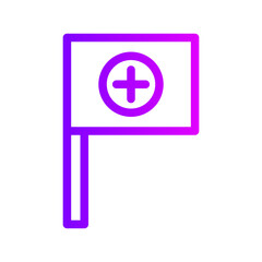 Obraz premium flag gradient icon