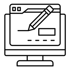 Webpage  Icon Element For Design