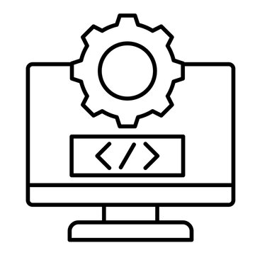 Coding  Icon Element For Design