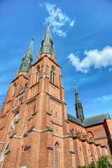 Fototapeta premium Uppsala is a city near Stockholm, Sweden, famous for Uppsala University