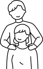 어깨주무르기 2 흑백