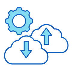 Cloud Service  Icon Element For Design