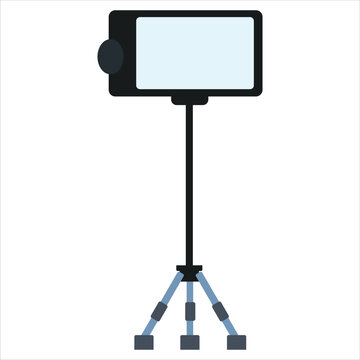 Prompter Vector Flat Illustration