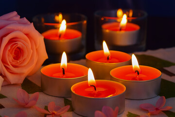 Romantic Rose Scented Candlelight