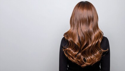 Fototapeta premium 艶のある美しい髪の毛、ヘアモデル
