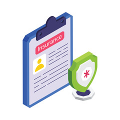 Online Healthcare isometric vector illustration.