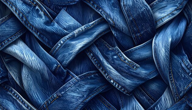 Abstract denim weave pattern