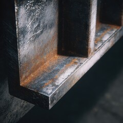 Rusty Metal Surface with Detailed Texture Showing Industrial Look and Weathering Effect in Close-Up View