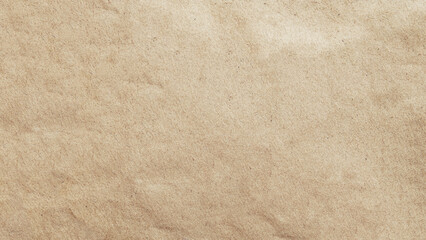 Background of brown kraft paper or cardboard texture. Abstract pattern of beige rough carton, old paper sheet, parchment or papyrus surface, vector realistic illustration