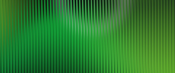 Abstract vertical green glass texture with light refraction and bokeh effect, representing nature and growth