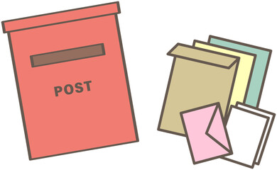 ポスティングのイラスト