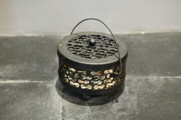 Metal Lacy Round Holder for Mosquito Coil