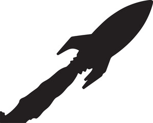 Minimalist Black and White Abstract Silhouette Design for Modern Art