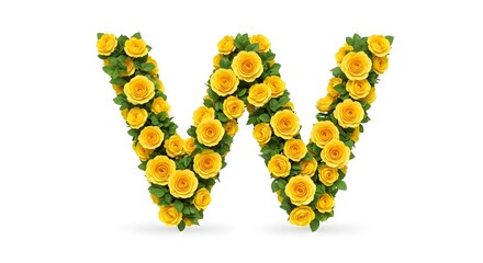 Obraz premium Letter W
