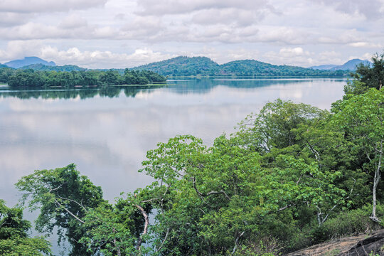 Sorabora Wewa is an ancient reservoir (man‑made lake) in Mahiyanganaya, Sri Lanka.  The reservoir was formed by damming the Diyawanna Oya.