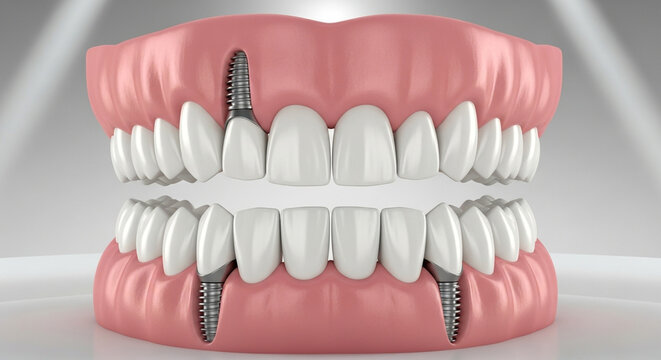 Stunning dental implants showcase modern oral health solutions for perfect smiles and confident living