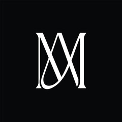 MA luxury creative monogram design