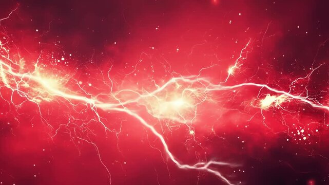 Red lightning abstract background image