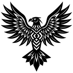 Obraz premium eagle tattoo vector