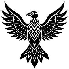 Obraz premium eagle tattoo vector