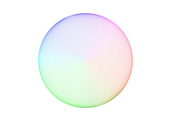 3dレンダリングのカラフルな球体