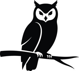 owl sitting on branch