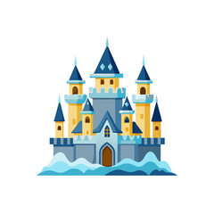 Obraz premium Vector cartoon castle