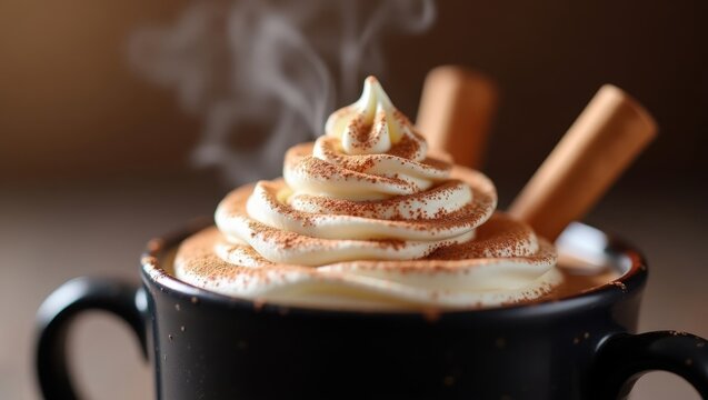 Warm Comfort in a Cup: Hot Chocolate with Cinnamon