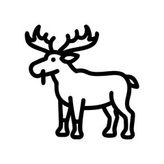 Fototapeta premium Moose Silhouette
